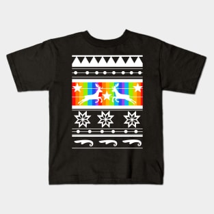 Rainbow Fair Isle Sweater Kids T-Shirt